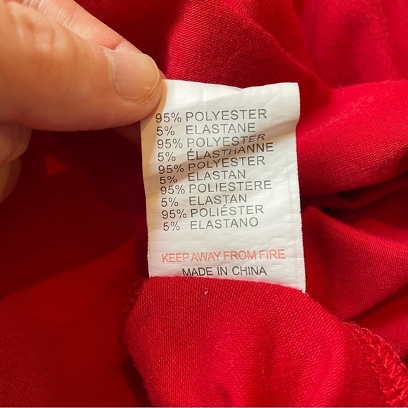 Glamorous Red Short Sleeve T-Shirt Dress Small - Picture 6 of 9